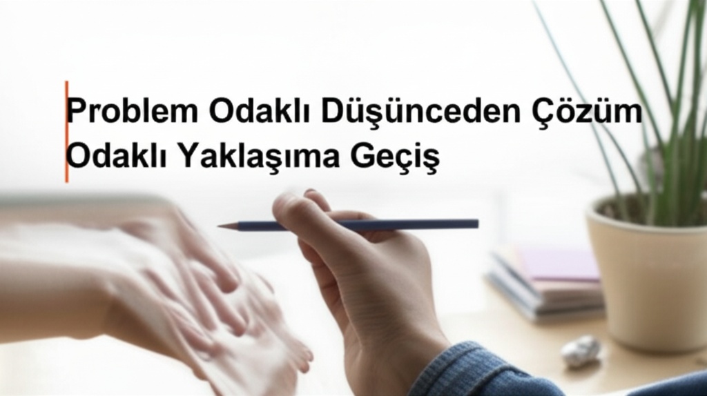 Problem Odaklı Düşünceden Çözüm Odaklı Yaklaşıma Geçiş.